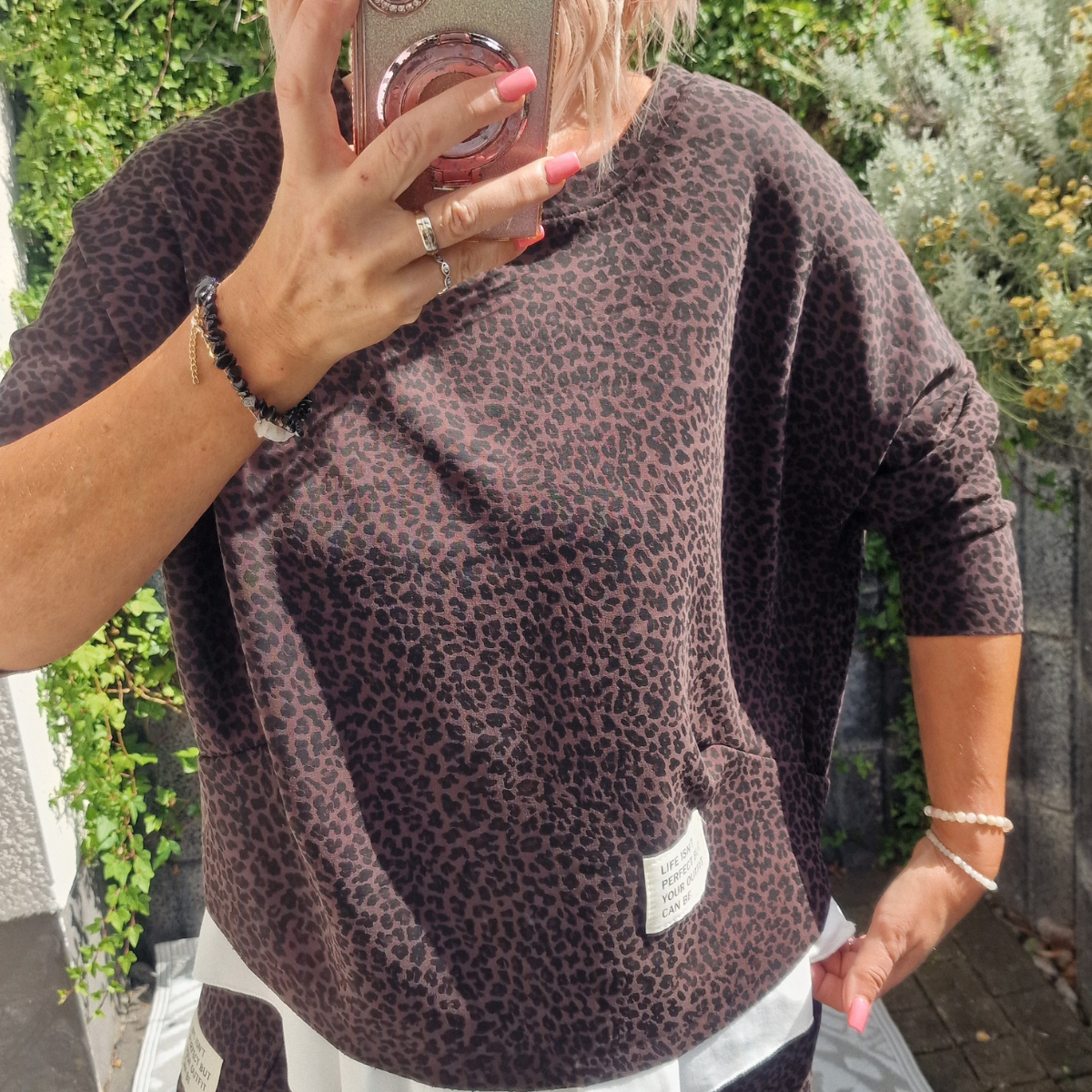 Leo Shirt Sweater – Schoko Vokuhila