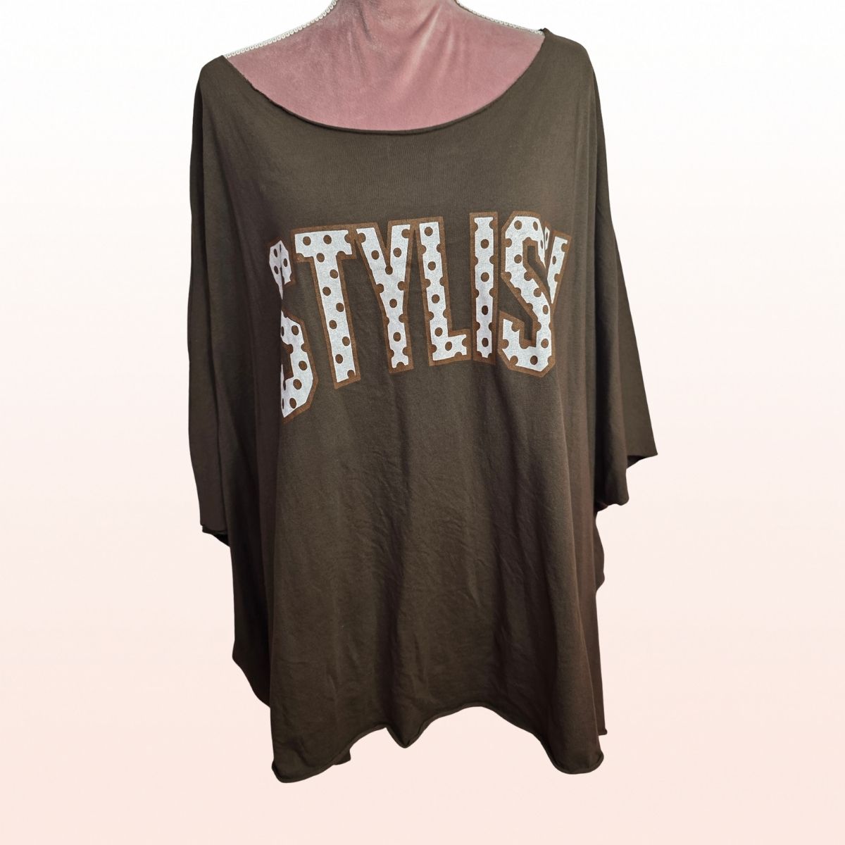 Poncho Shirt „Stylish“ Schoko points 