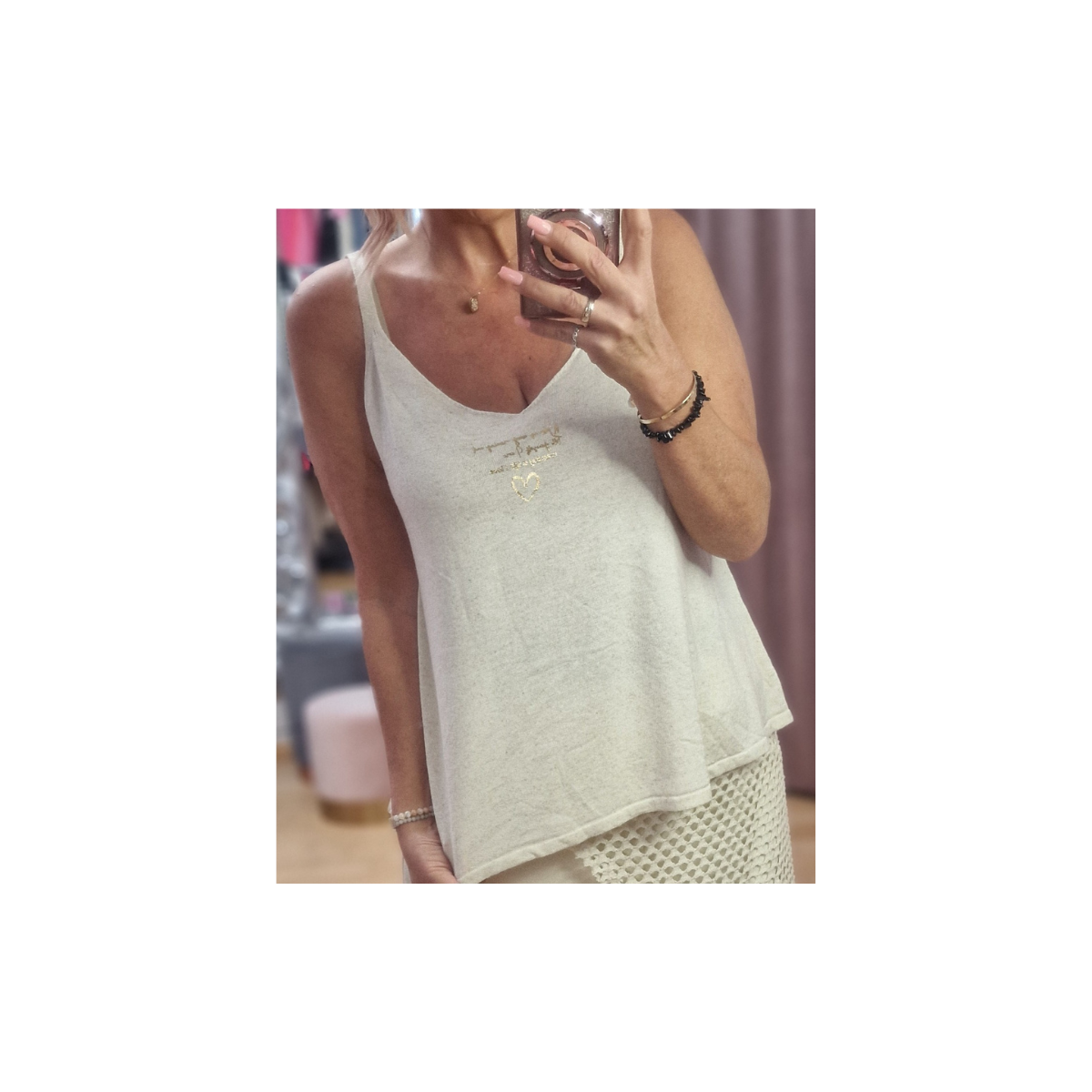 Leichtes Strick Top Vicosa Leinen