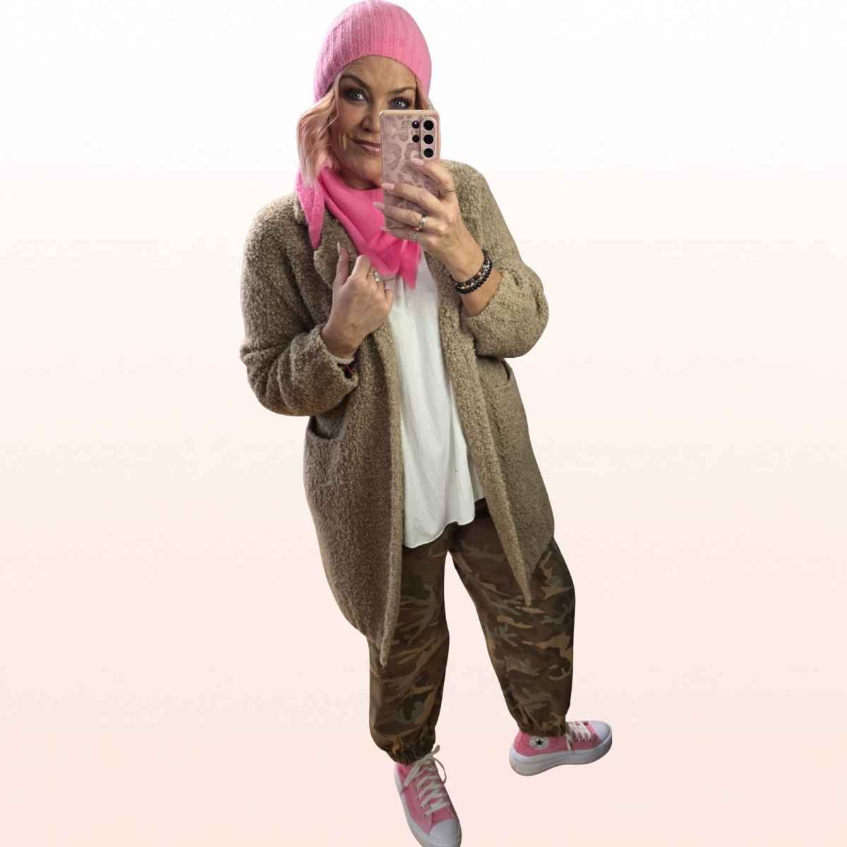 Strickmütze Pink – kuschelige Alpaka-Mütze