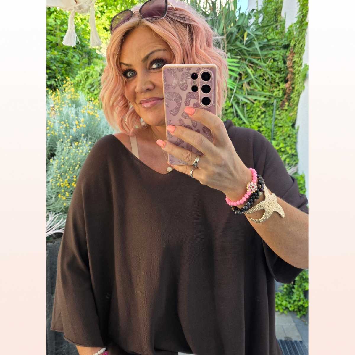 Basic Poncho Shirt – Schoko