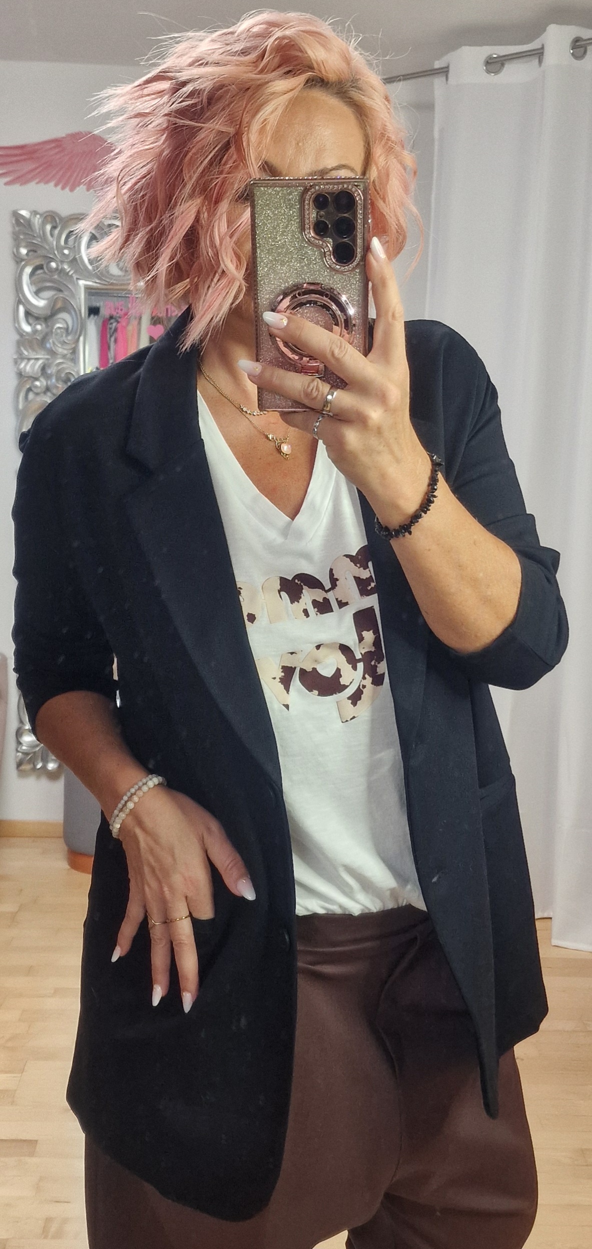 Oversize Blazer mit Viscose in 3 farben