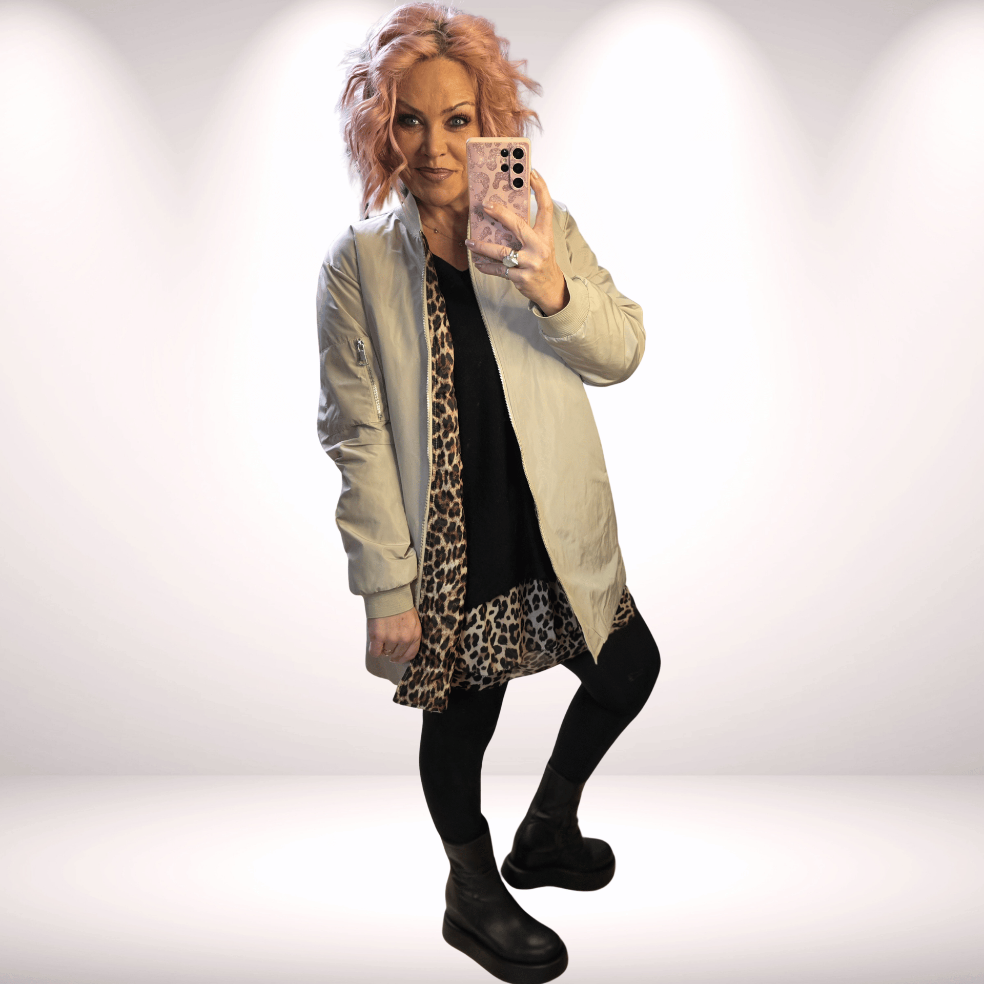 Winterliche Bomberjacke Leo Innen Futter