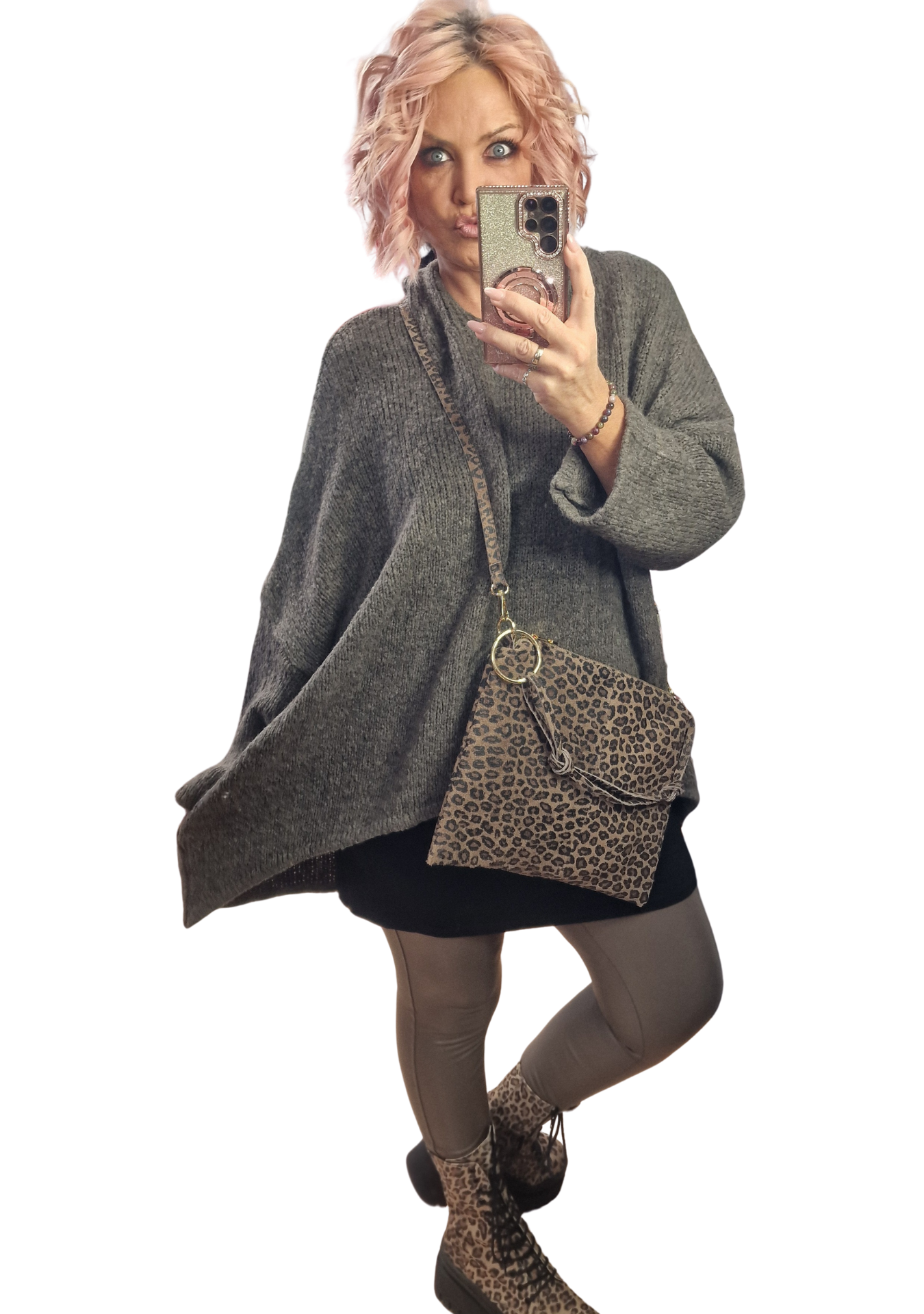 Wollhoody Vokuhila mit Kapuze
