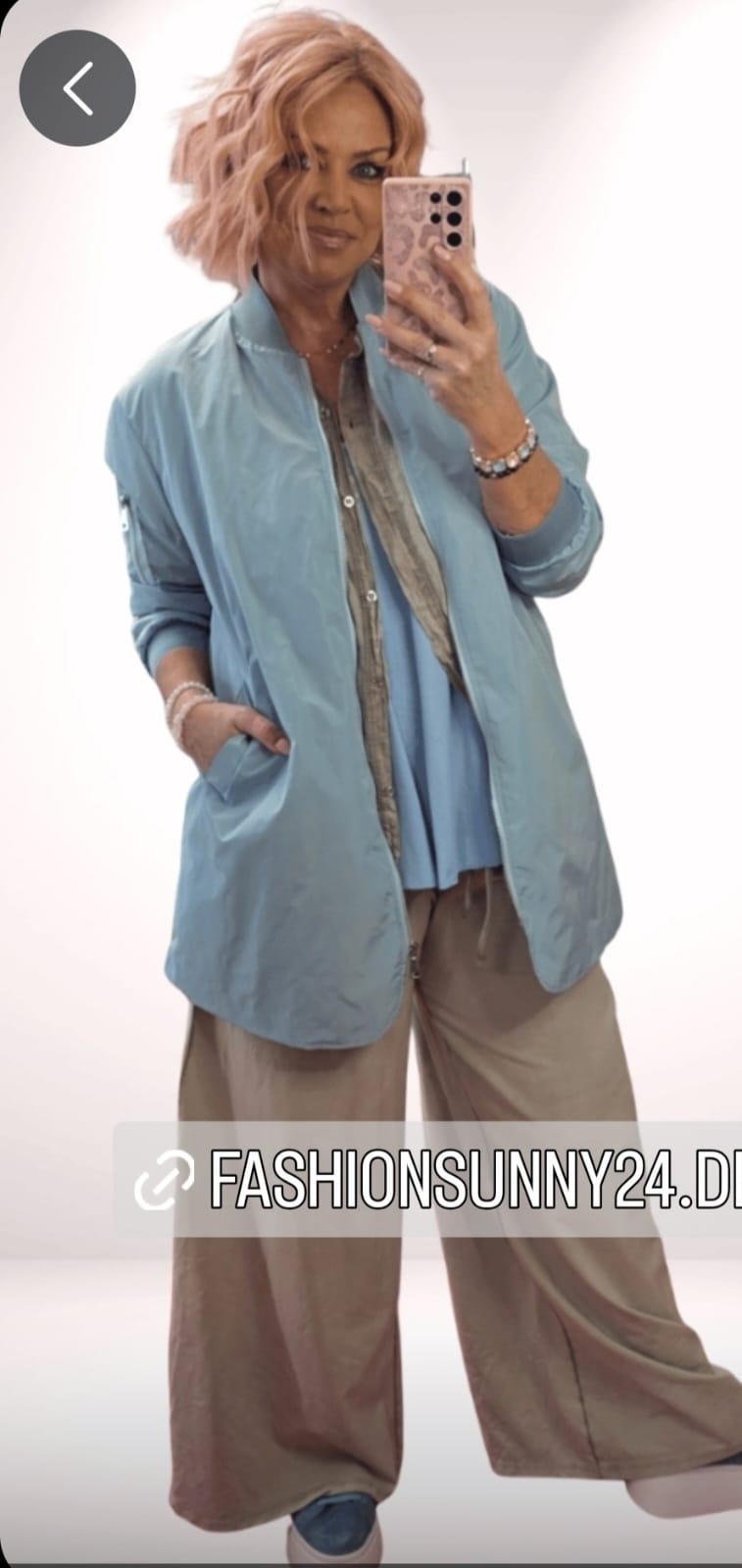 Pilotenjacke hellblau 38 - 44 