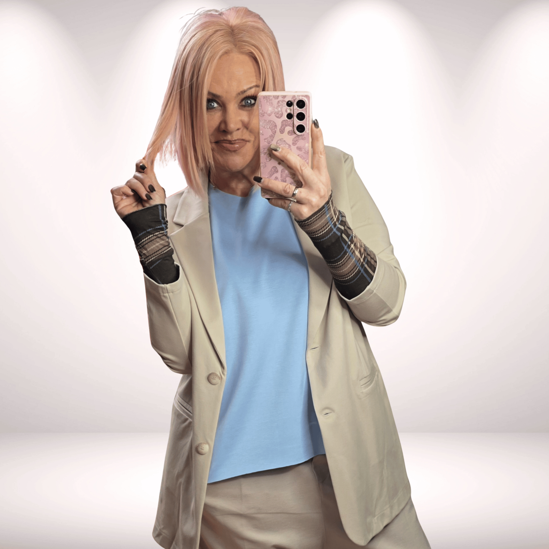 Oversize Blazer mit Viscose in 4 farben