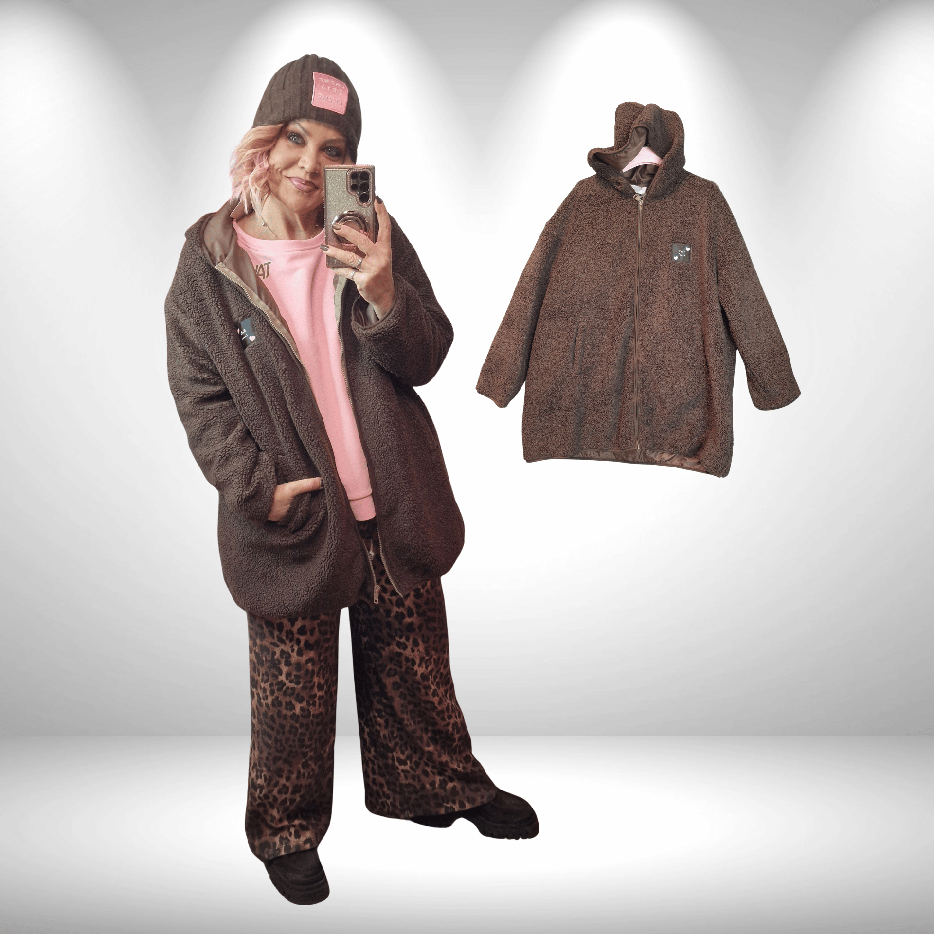 Teddyjacke leicht gefüttert