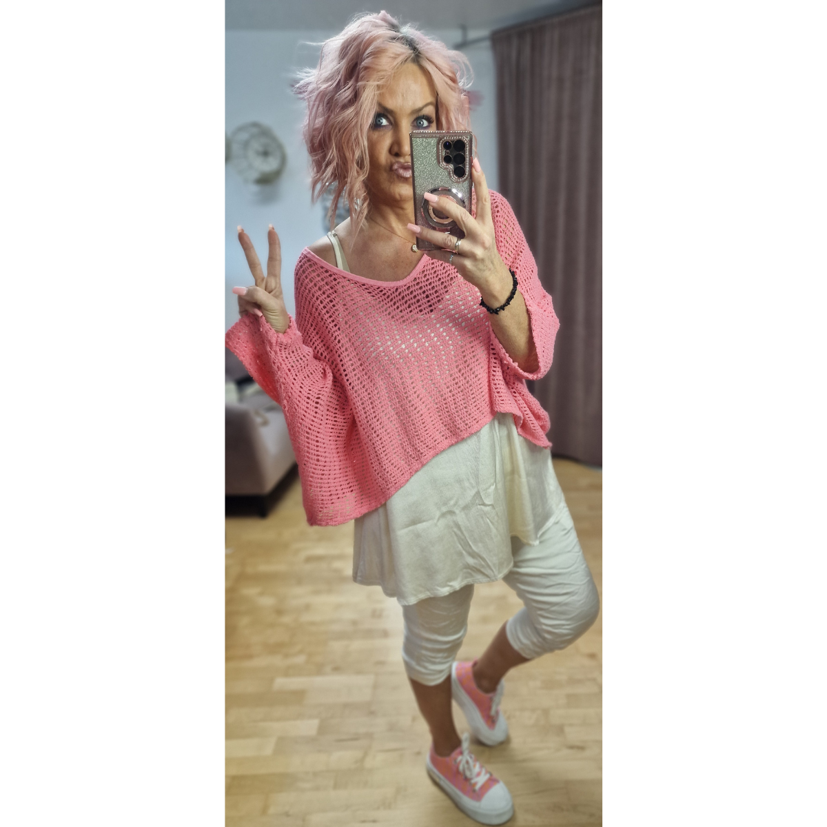 Netz kurz Pulli 