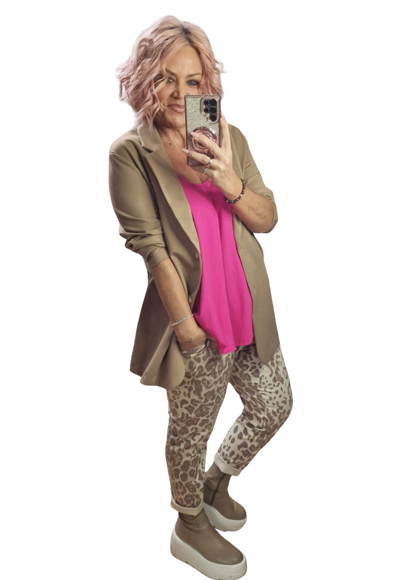 Oversize Blazer mit Viscose in 4 farben