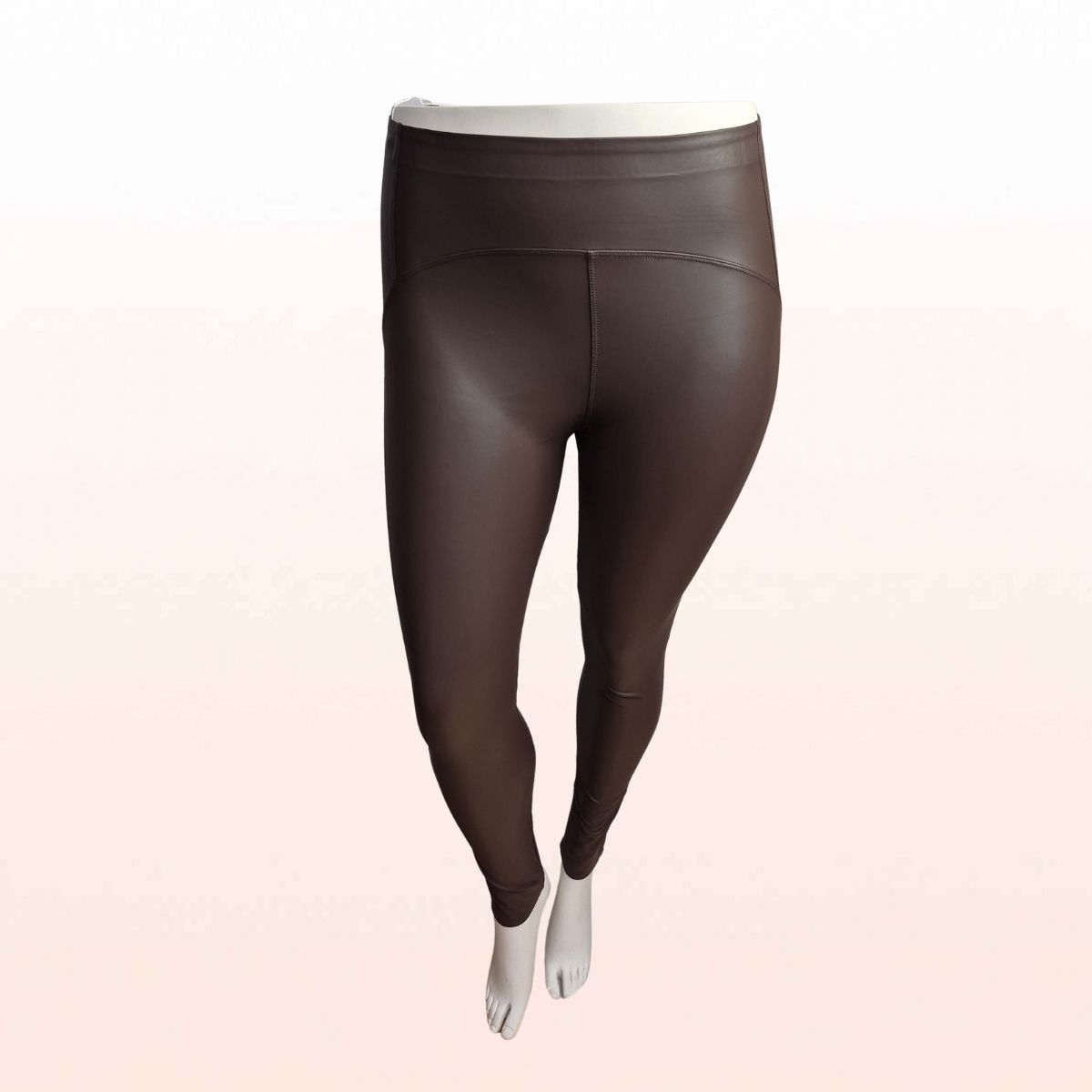Lederimitat Leggings Brown Bestseller