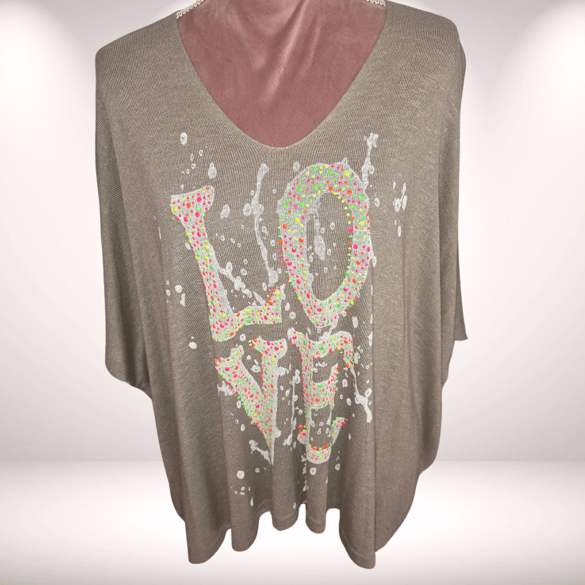  Shirt Points neon – Viskose & Leinen | Poncho Schnitt