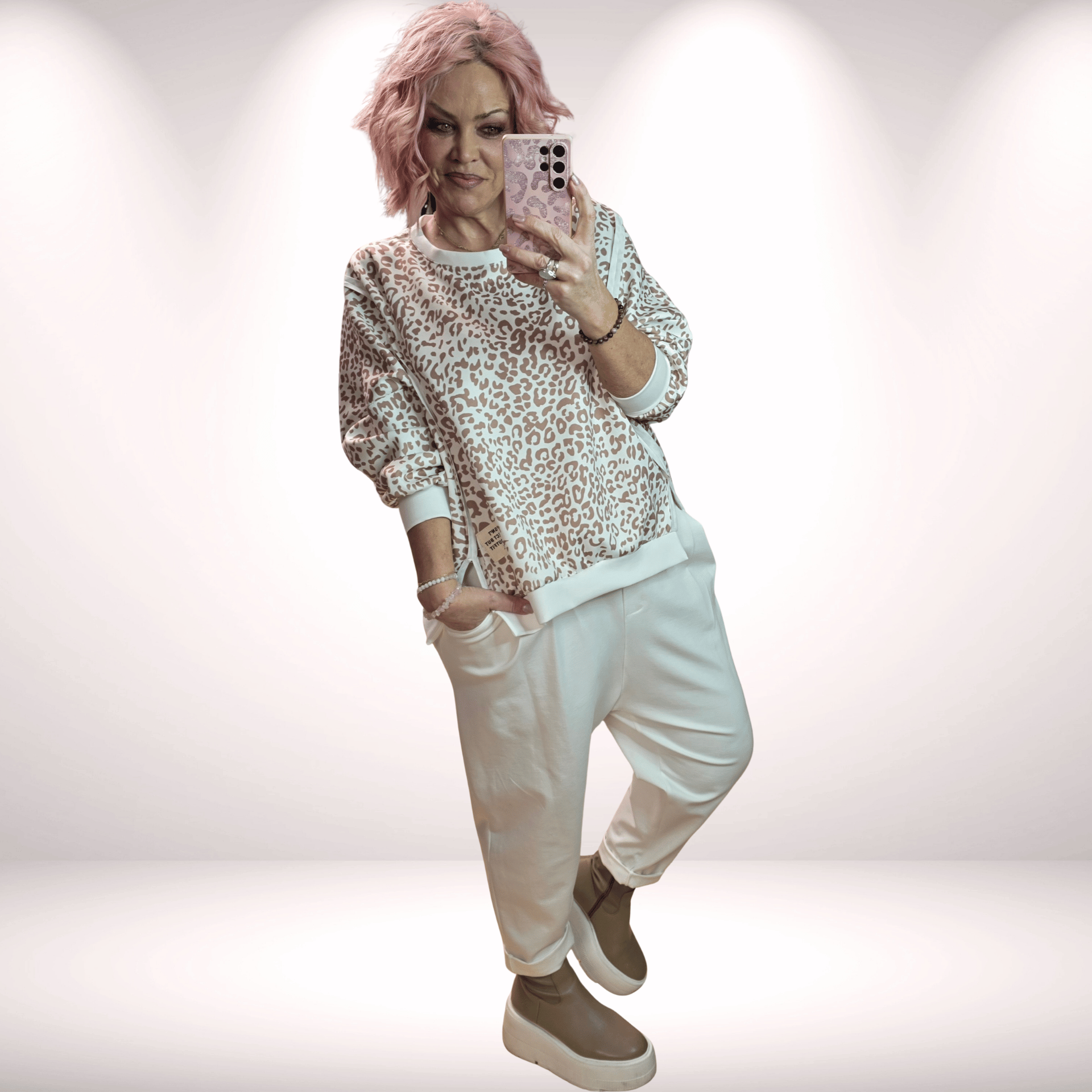  Sweater Offwhite Leo Cortado