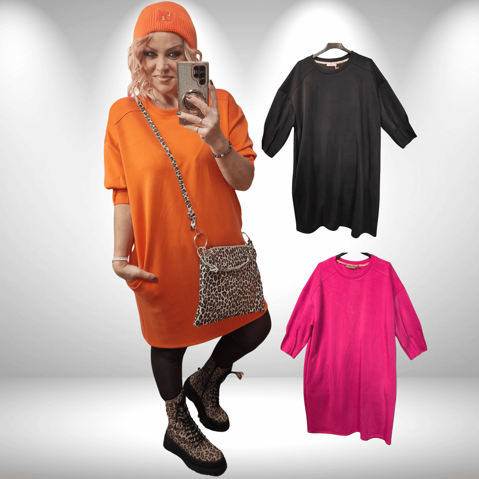 Knielanges Cozy Kleid 
