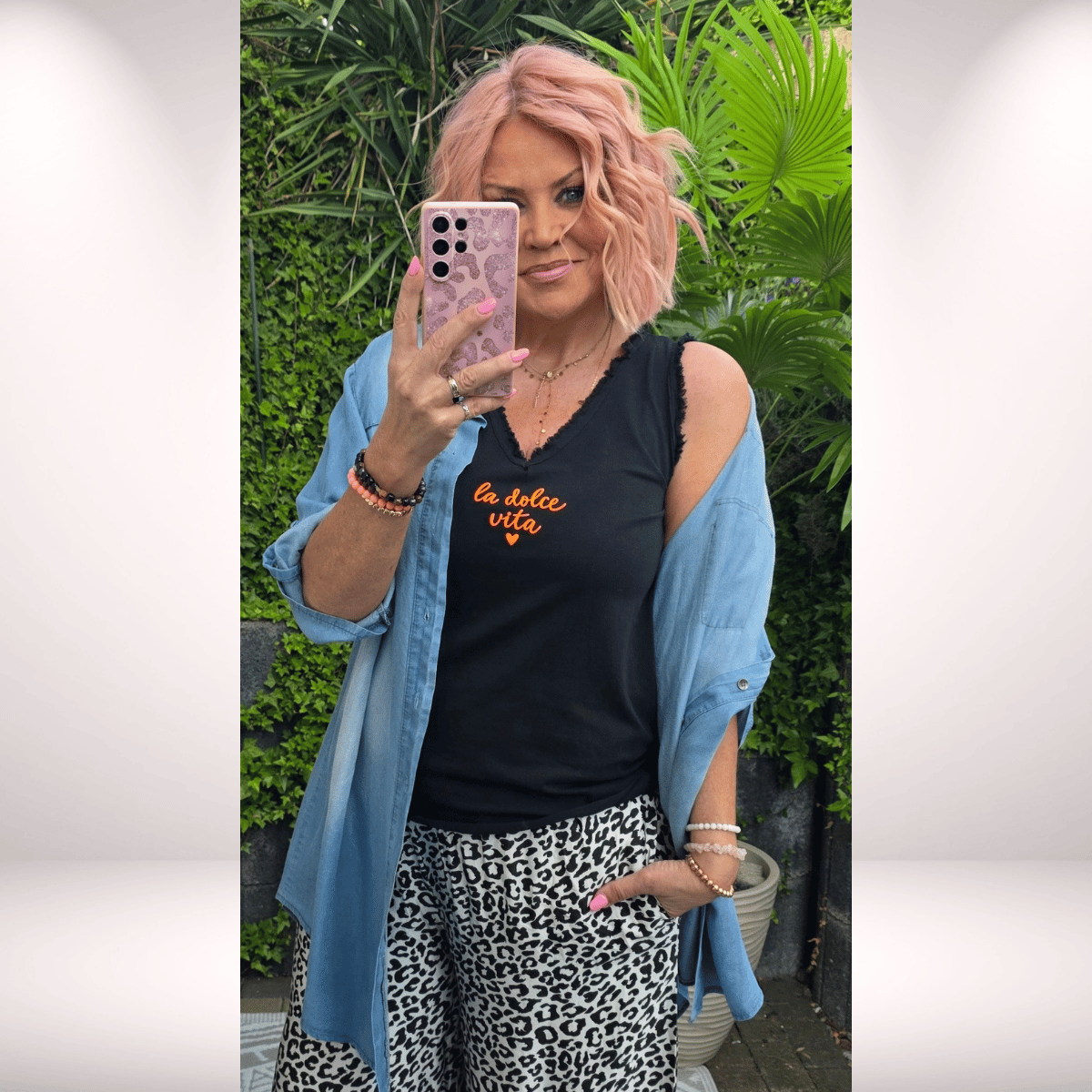 Tops „La Dolce Vita“ Schwarz 