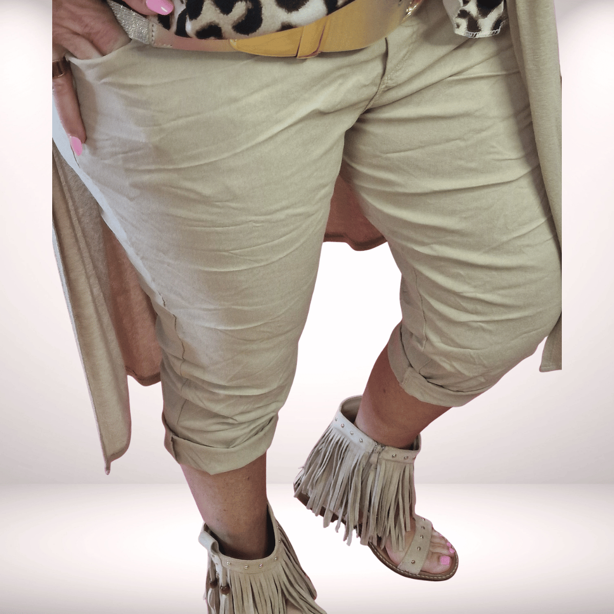 Joggpant 7/8 – Camel XXL 