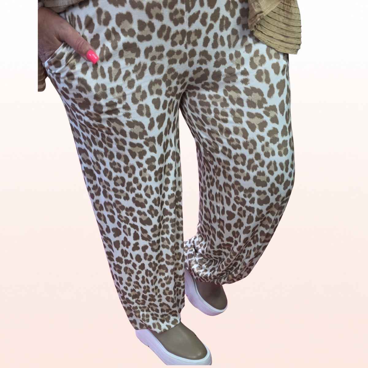 Viskose Pumphose Leo creme Camel 36-45 onesize