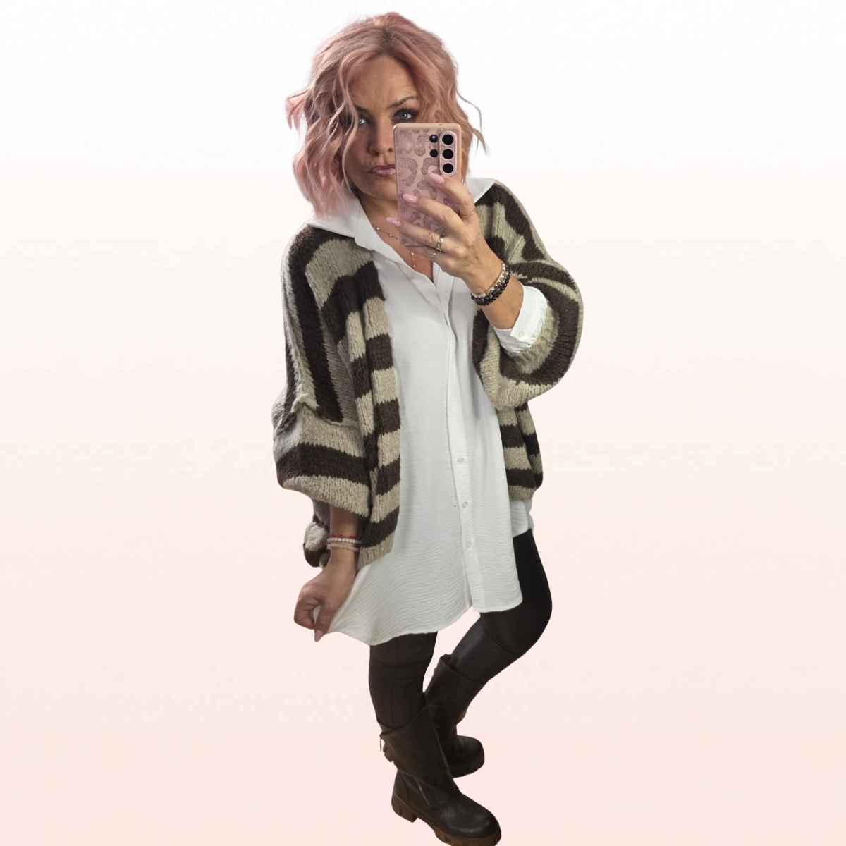 Lederimitat Leggings Brown Bestseller