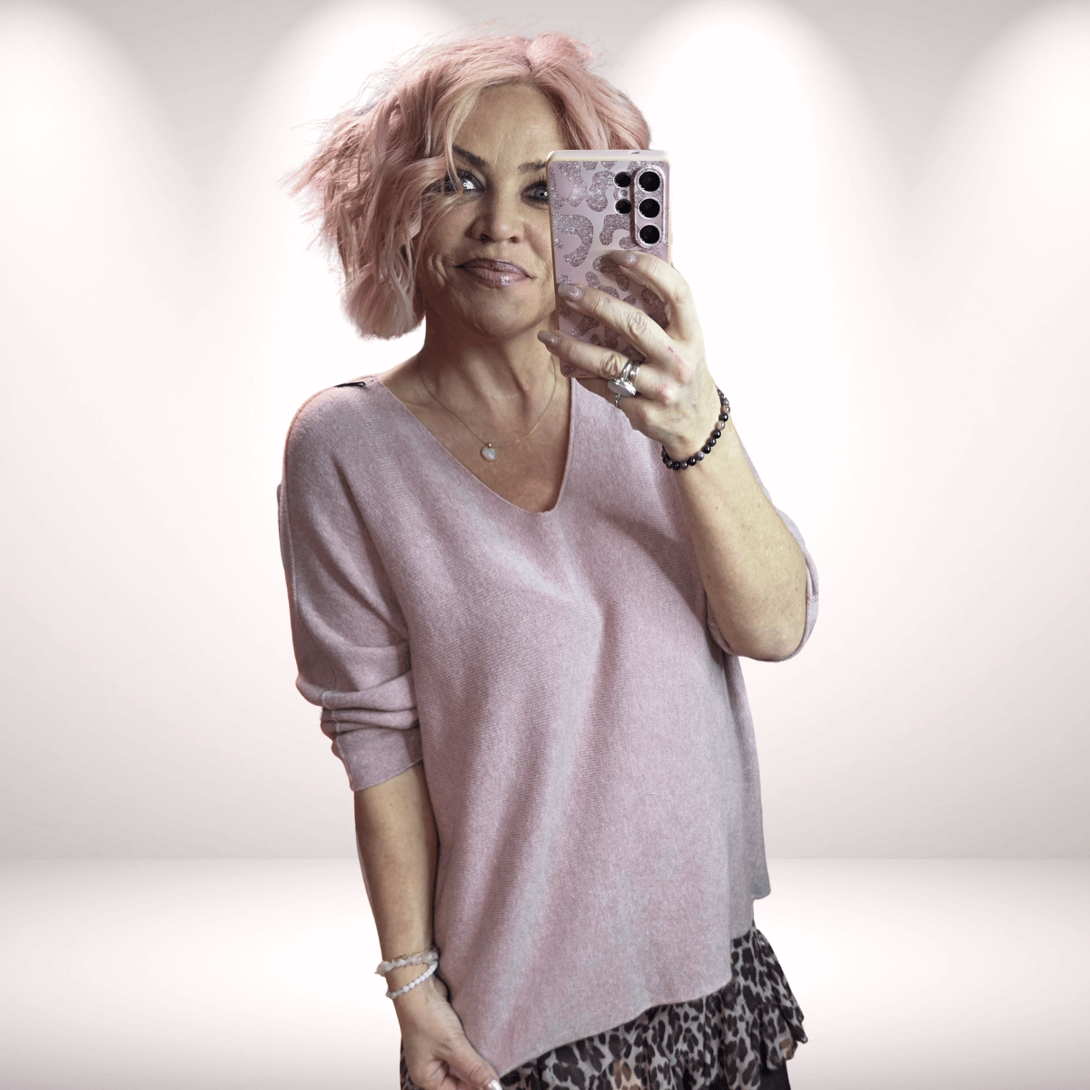 Lieblingspulli halbarm rose