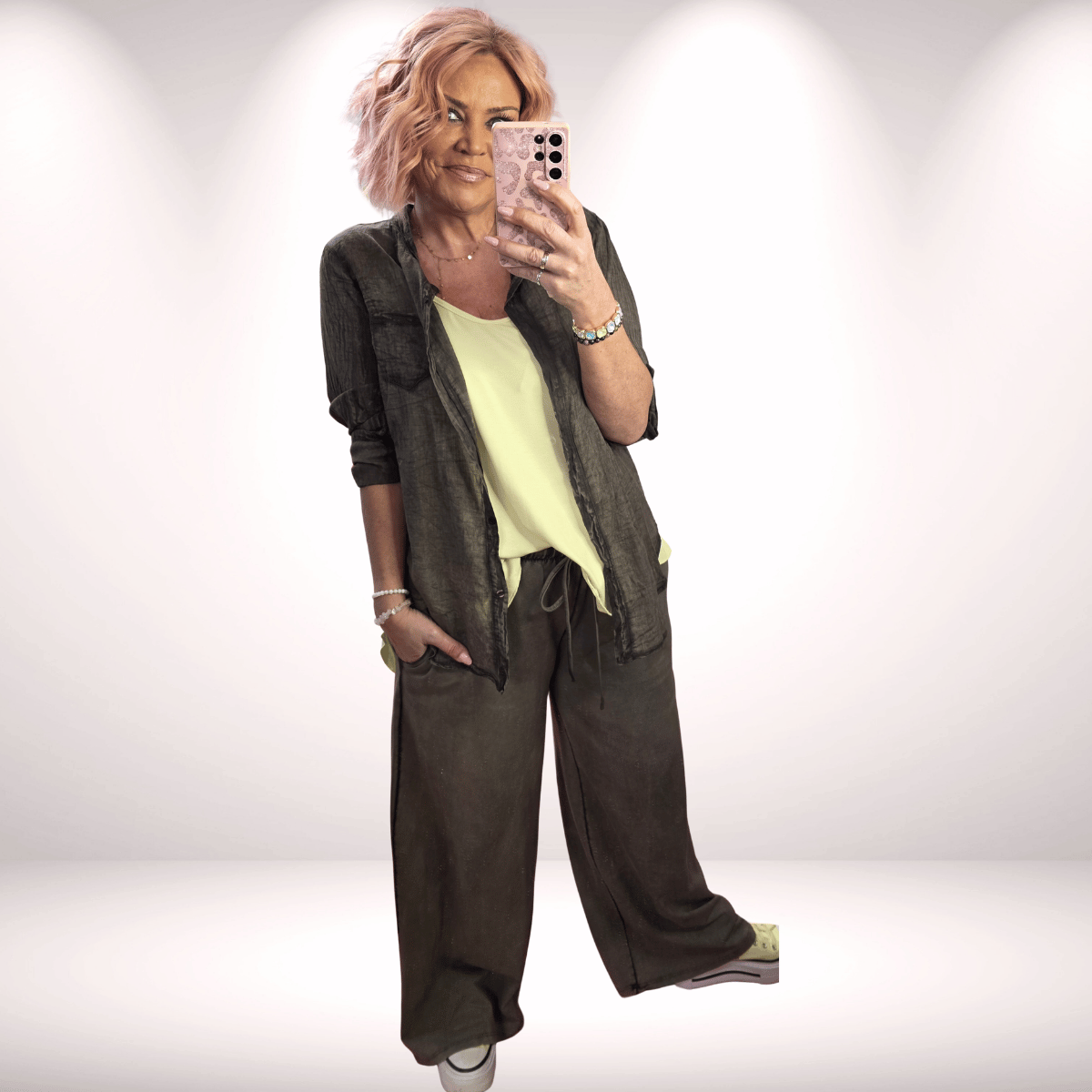 Bluse – Vintage Style - Schoko