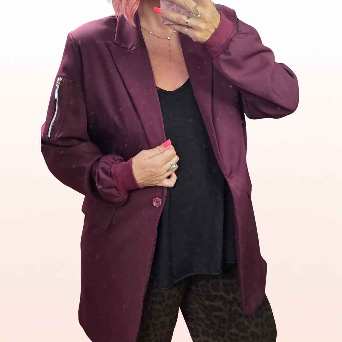 Long Blazer Brodeaux – Stilart Blouson 3 Größen