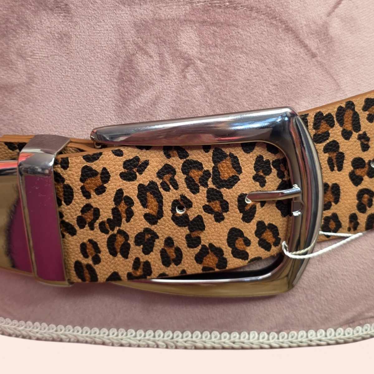 Kaschier-Gürtel Caramel leo 85cm