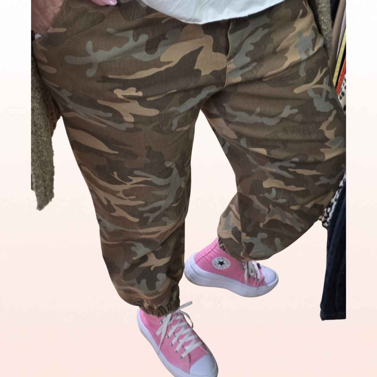Ballonhose Camouflage Camel - Damen
