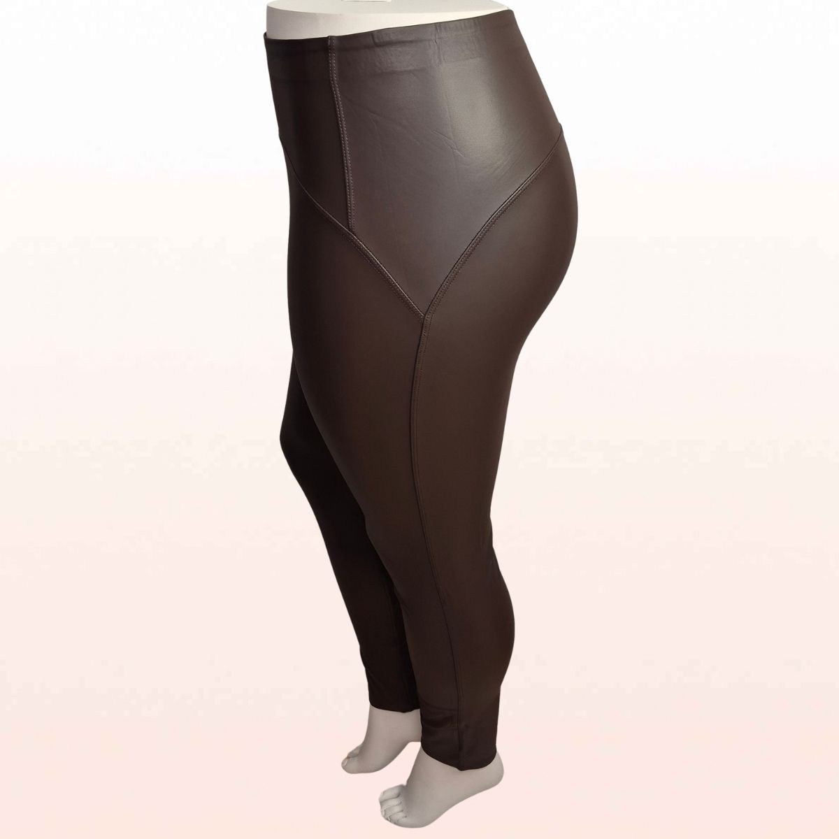 Lederimitat Leggings Brown Bestseller