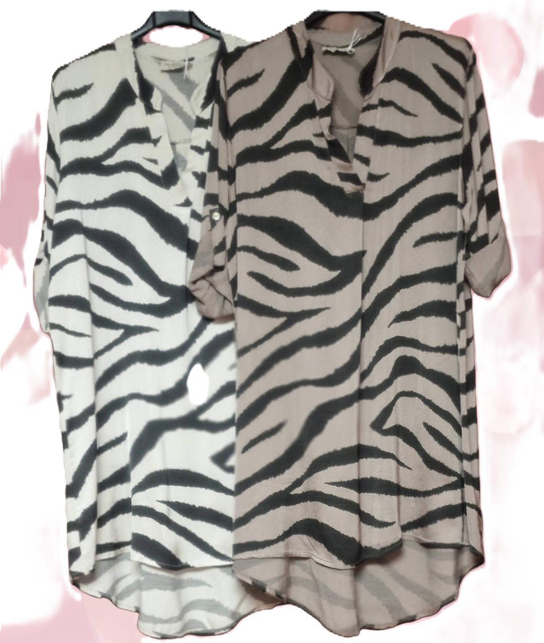 Longbluse Zebra
