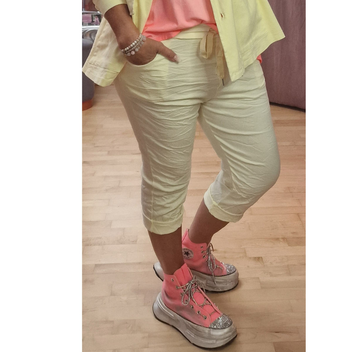 Jogg Pants 3/4 Elastich