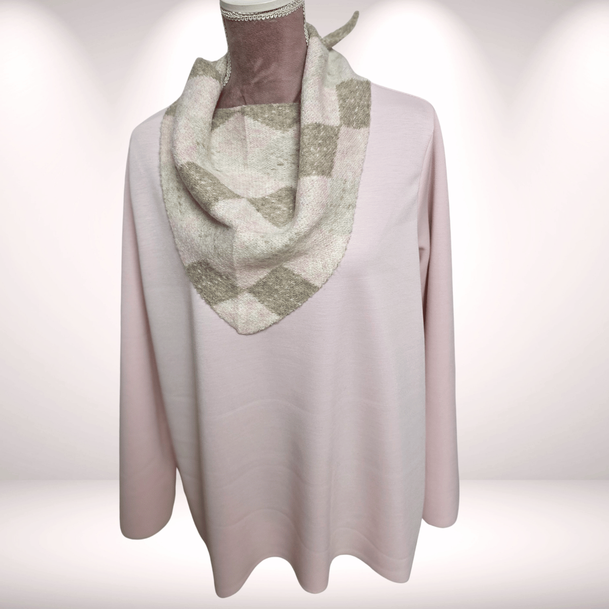 Feinstrick Kariert Mini „Sunny“ Schal 