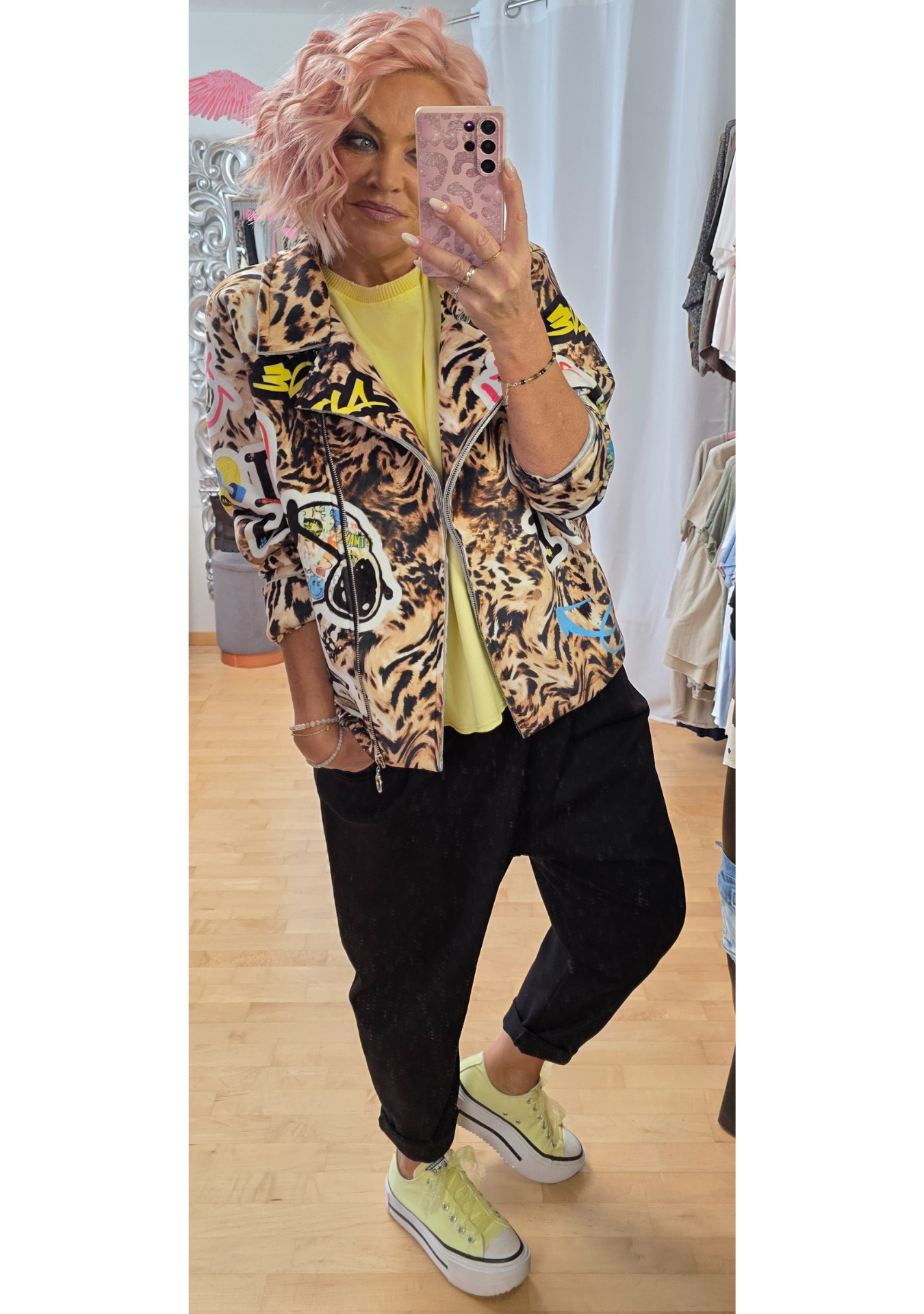 Bikerjacke Leo bunt