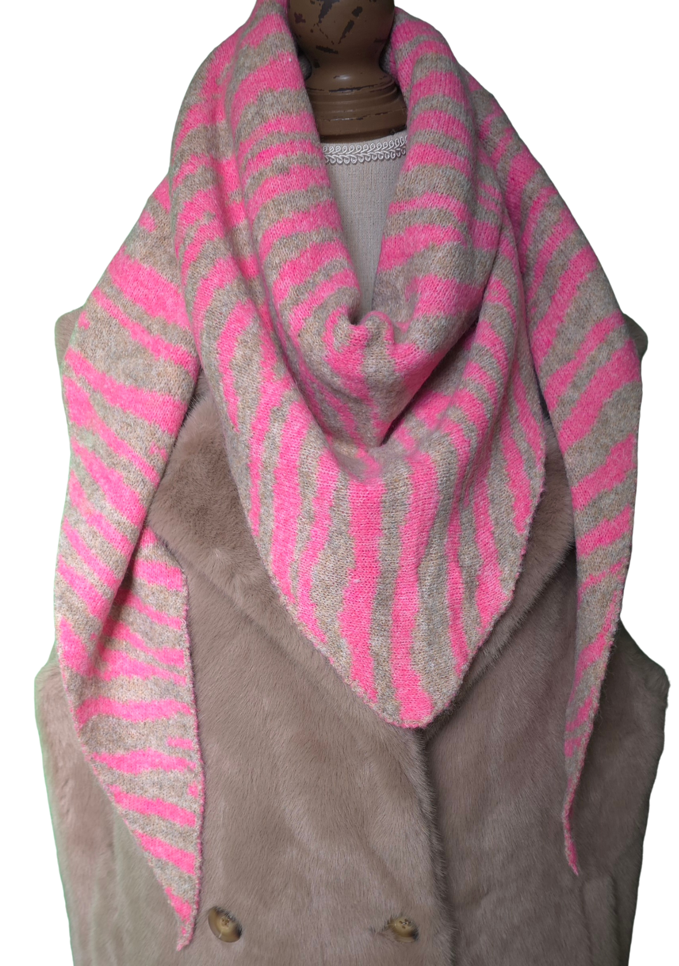 Zebra Dreiecksschal – Cozy & Trendy