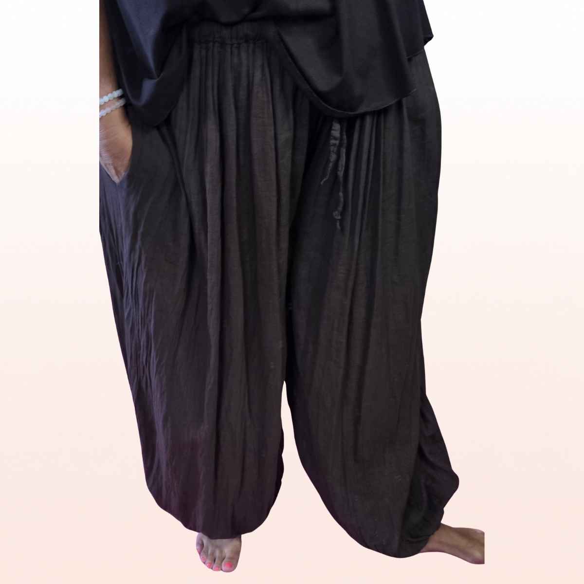 Hose trendy Aladin schnitt Coffee