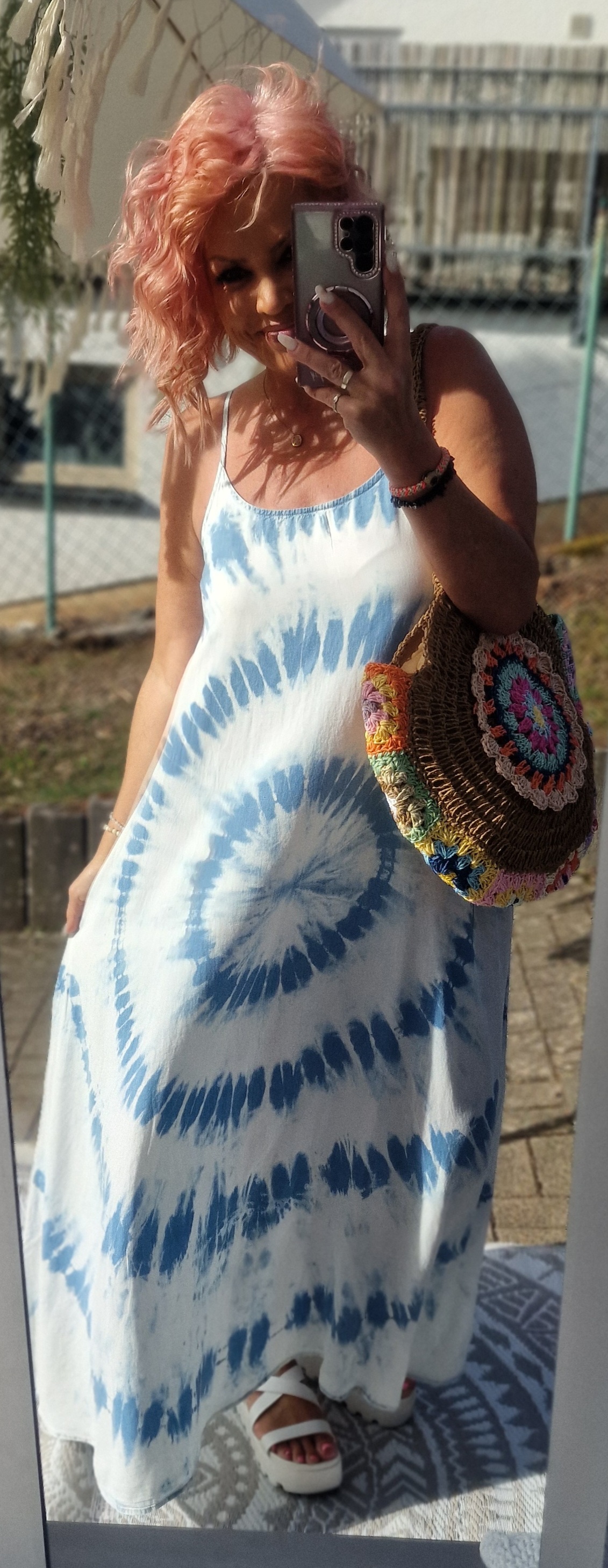 Batik Jeanskleid Summer