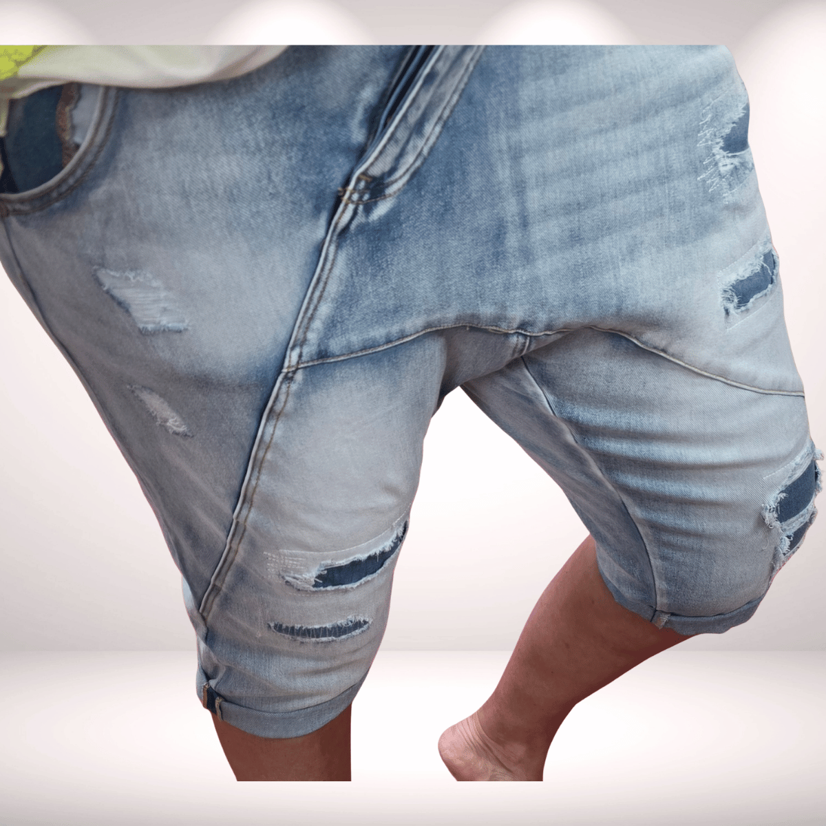 Jeans Baggy 3/4 – lässiger Style unter dem Knie