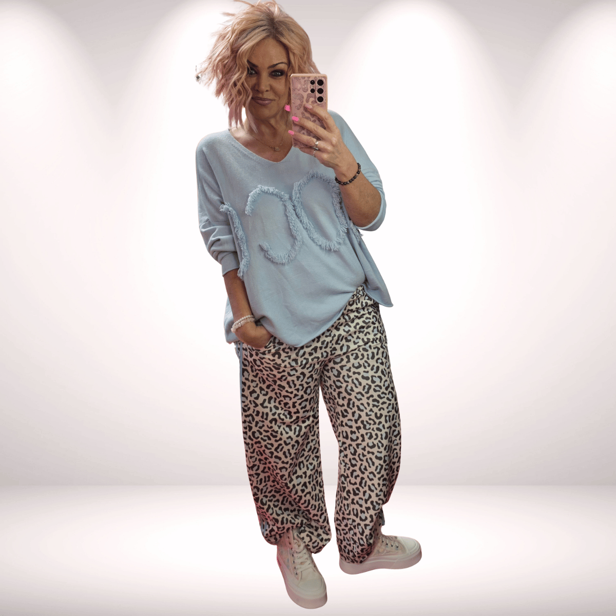 Leo Marlene „Stripes“ – hellblau 