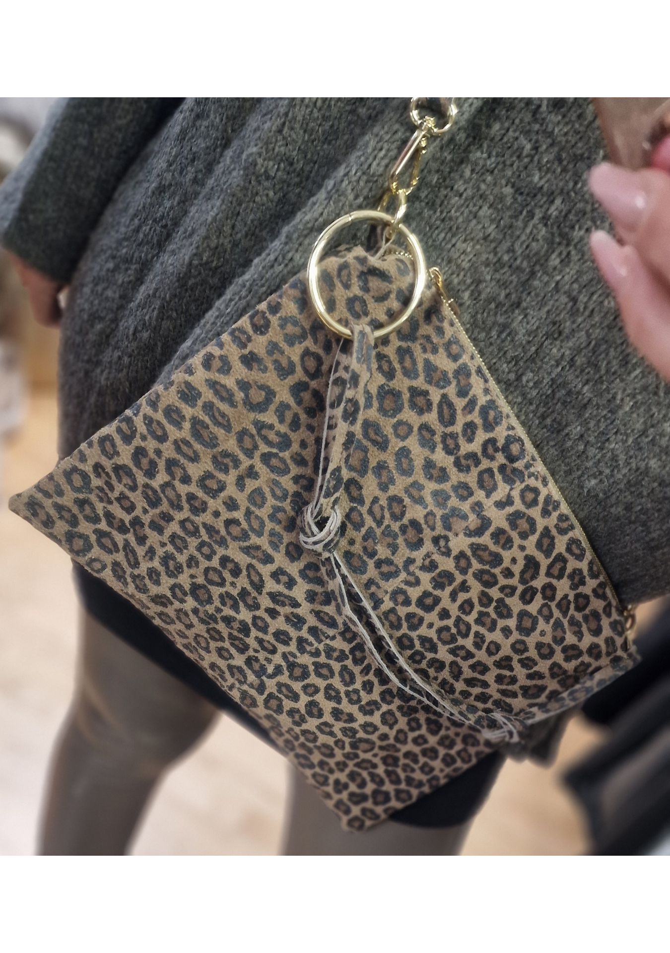 Leo Leder Tasche Beige & Schoko 