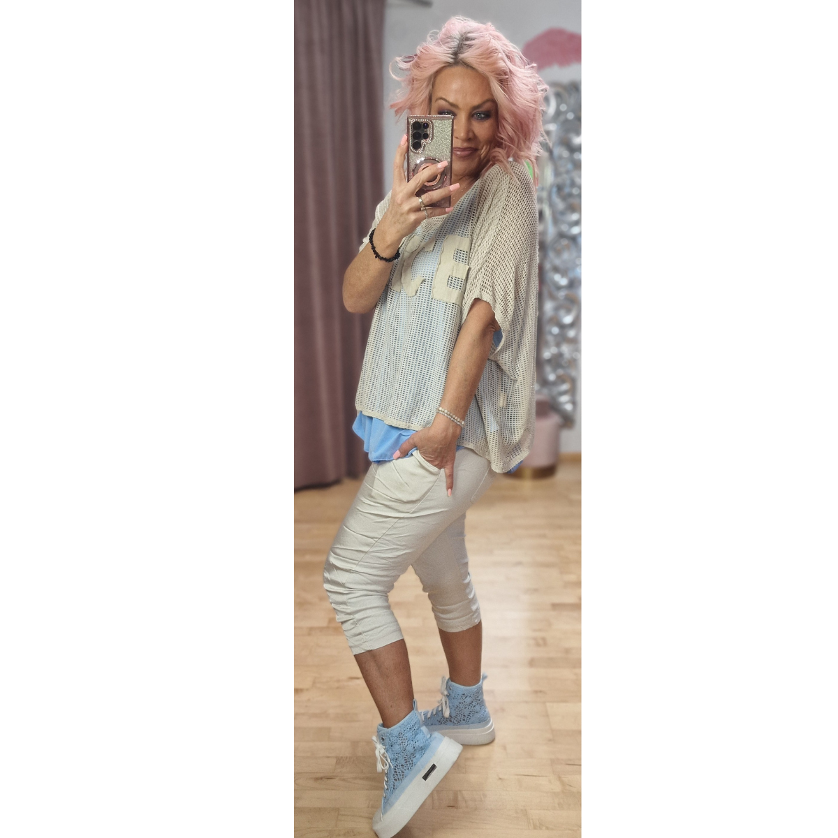 Glänzi Joggpants 3/4