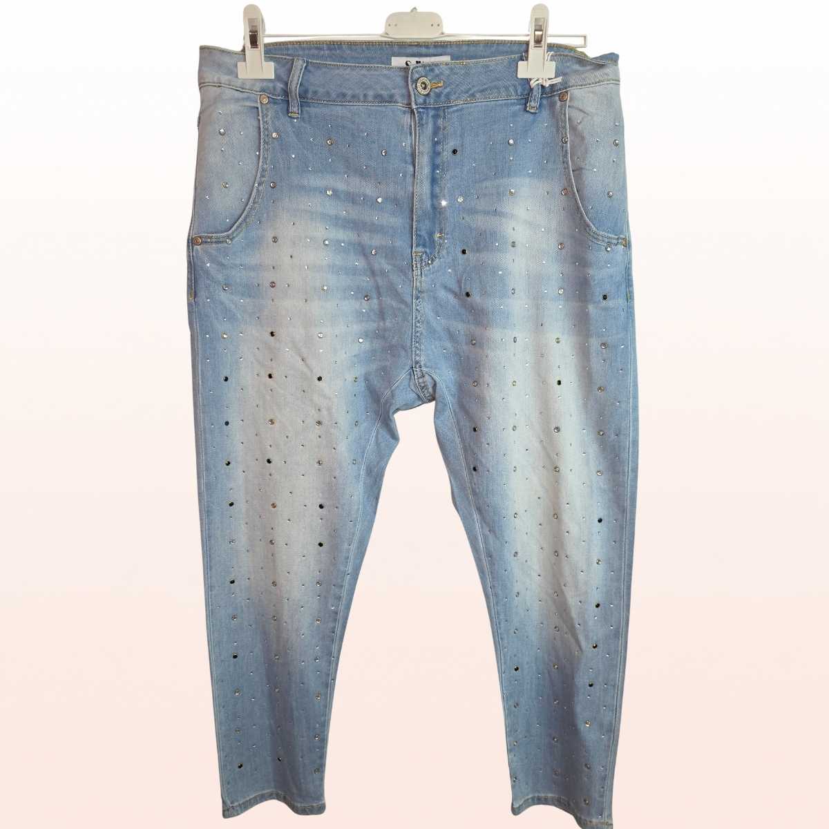 Jeans "Shiny" mit Strasssteinen