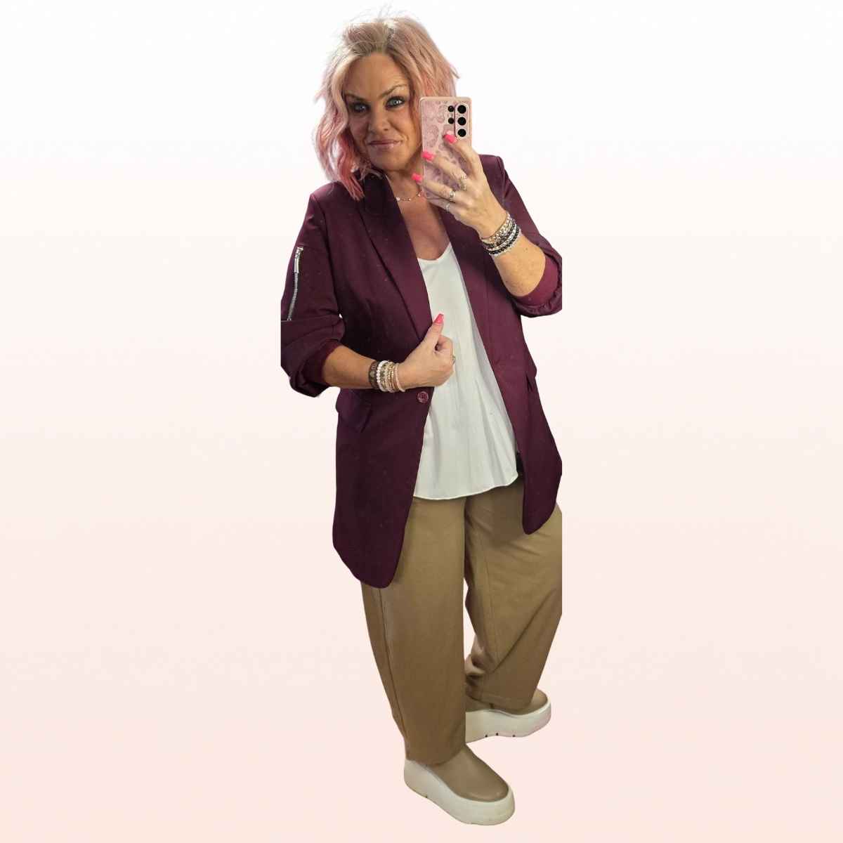 Long Blazer Brodeaux – Stilart Blouson 3 Größen