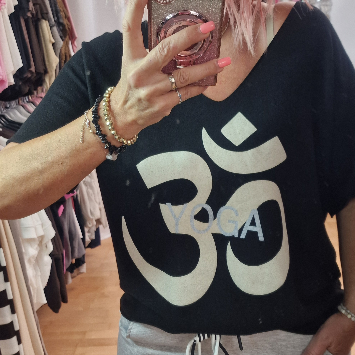 Shirt "Yoga"Feinstrick 3 Farben