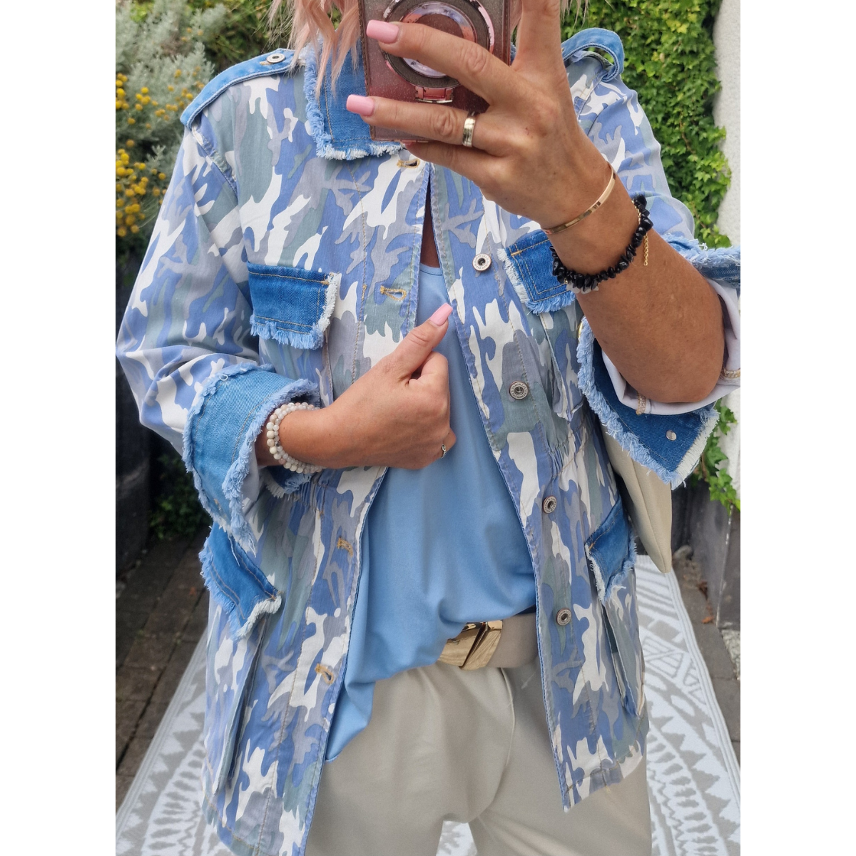 Jeansjacke Comouflage 