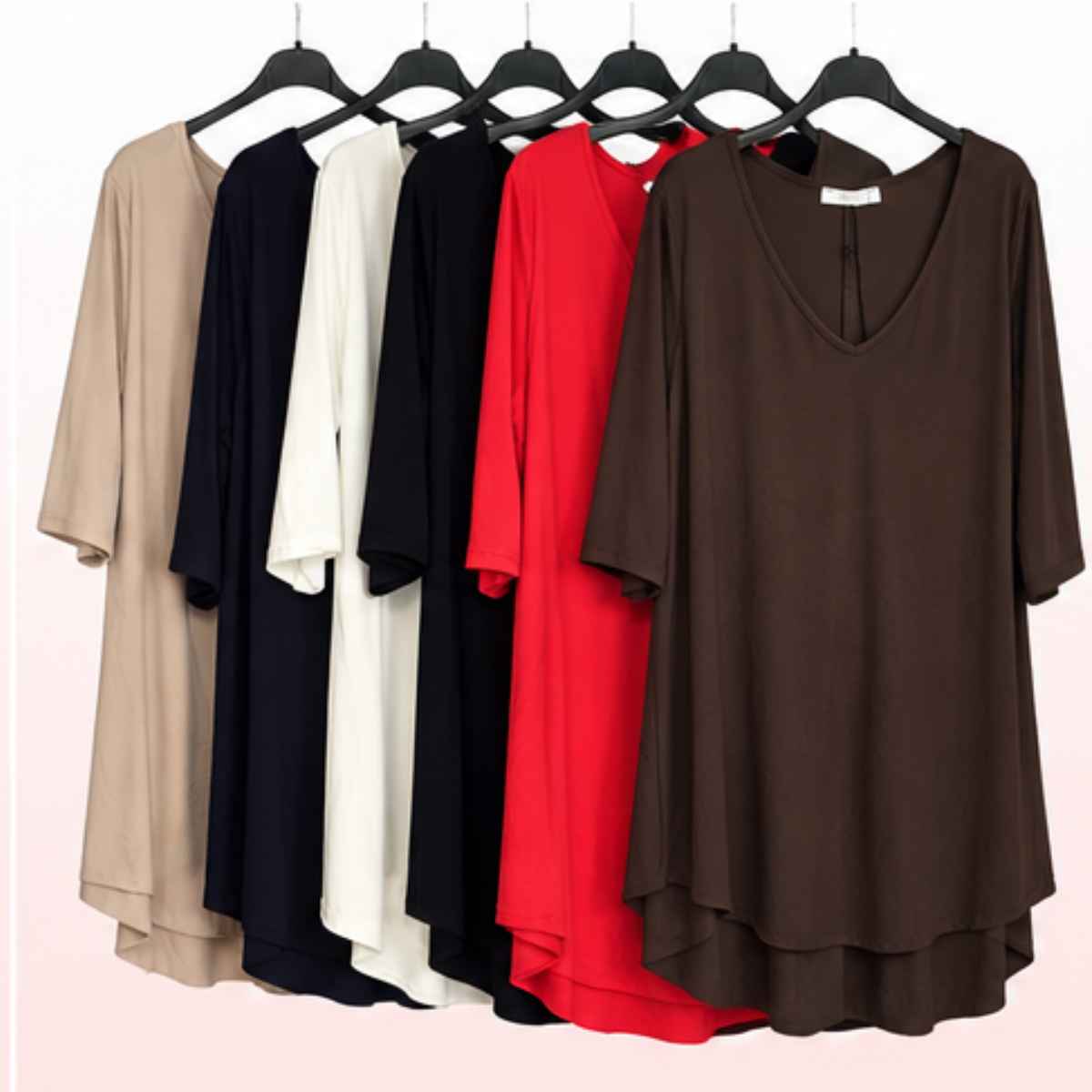 FashionSunny Shirt 3.0 – Weiß A-Form Halbarm Oversize