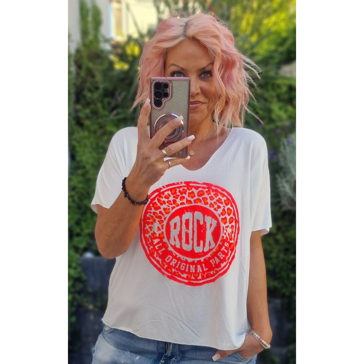 Shirt ROCK neon 