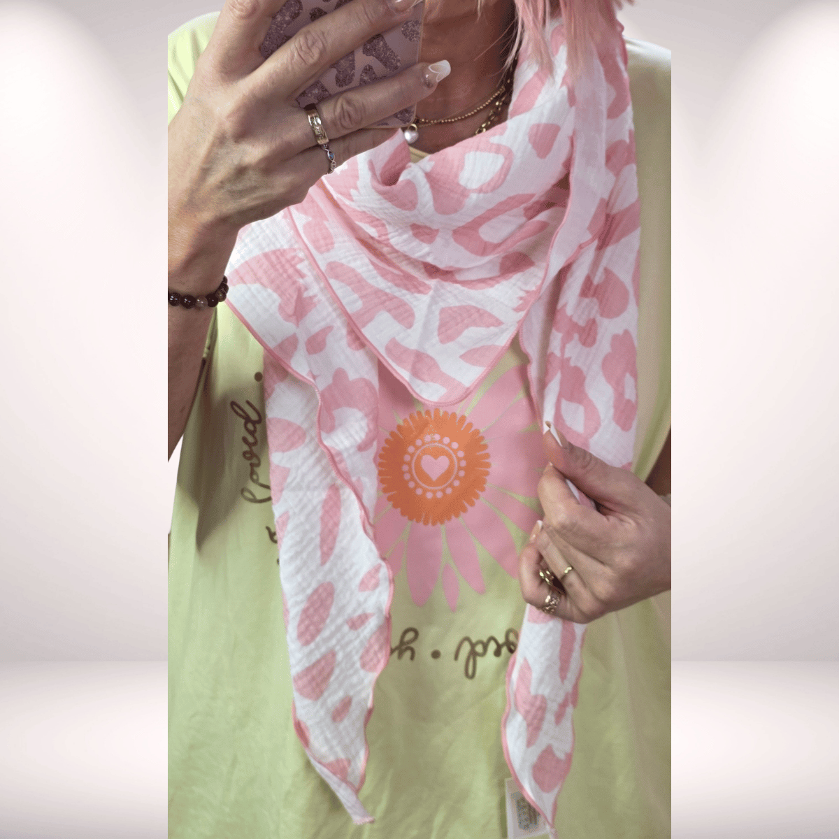 Musselin Dreieckstuch Leo – 3 Farben