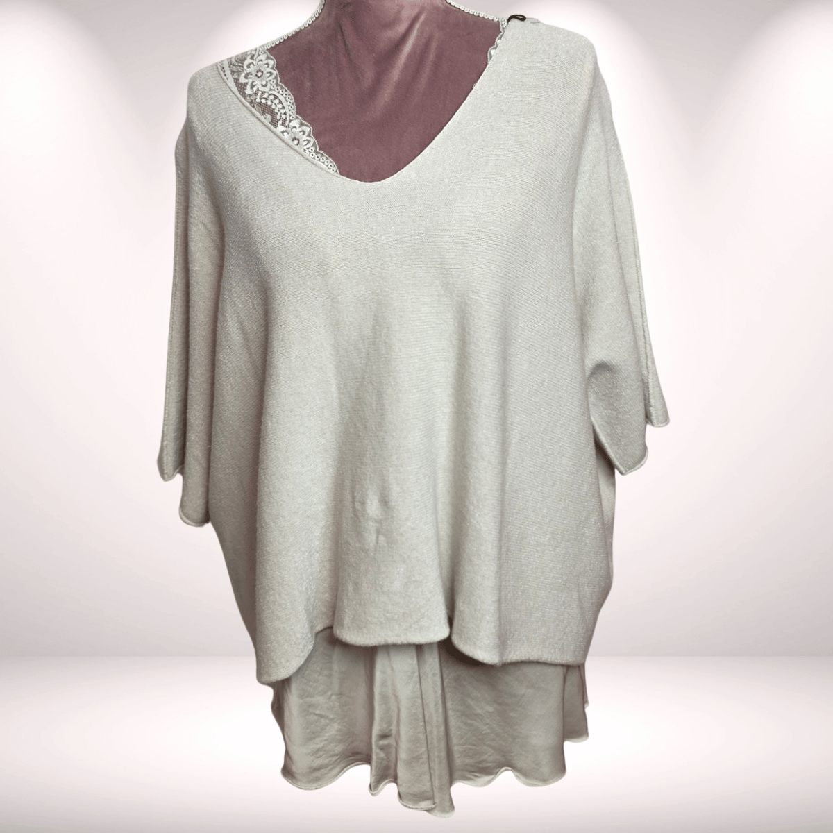 Lieblingspulli Kurzarm – Beige