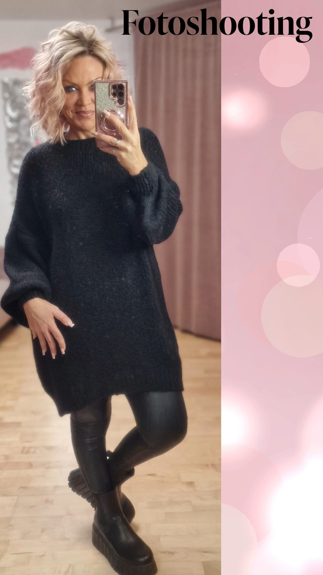 Strickpulli long Kuschelig 